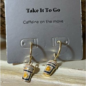 Sugarfix Baublebar coffee cup earrings